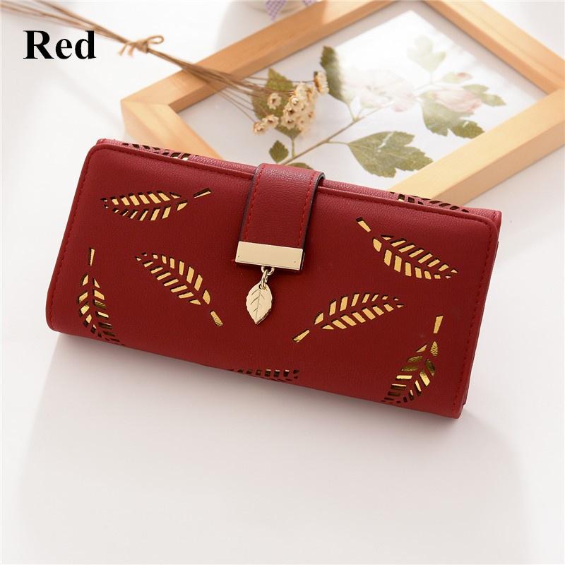 Women Purse Fashion Wallet Long Card Holder Clutch Leather Pu Wallets Crown