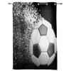 Soccer Balls Football Design Curtains Bedroom Living Room Drapes Kitchen Children Window Curtain Home Decor Modern Made Of Polyester Area Treatment