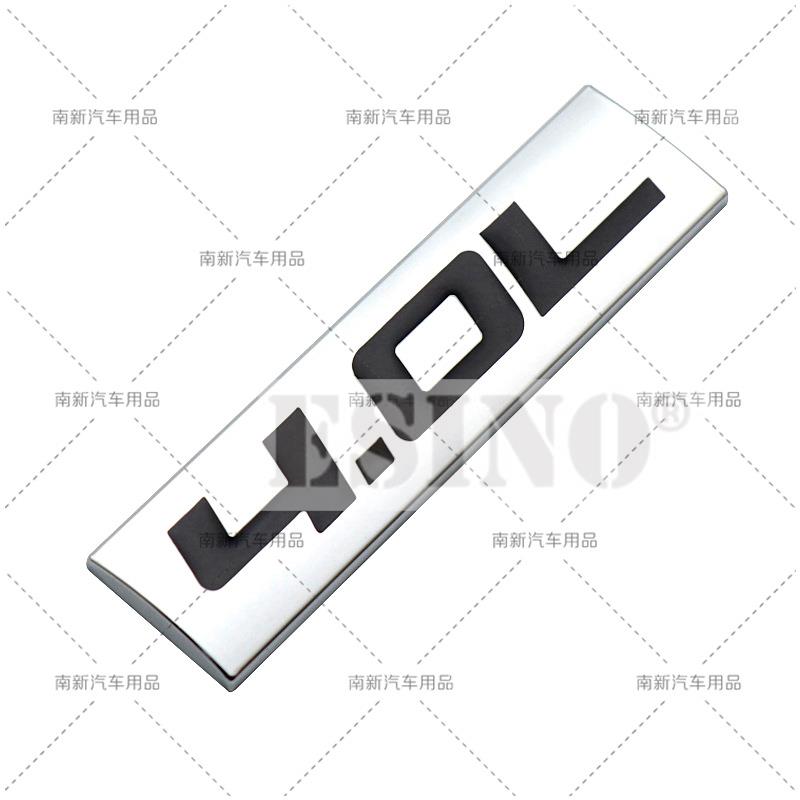Car Styling 3D Metal Chrome Zinc Alloy Adhensive Emblem 4.0L 4.6L 4.7L 5.0L 5.3L 5.7L Body Trunk BHDTR Fender Badge Accessory