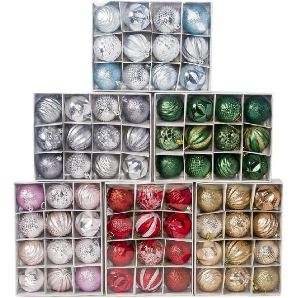 Christmas Balls Ornament, Christmas Decorations for Xmas Tree, Christmas Tree Baubles Ornament, Xmas Party Supplies Decoration,for Christmas Holiday