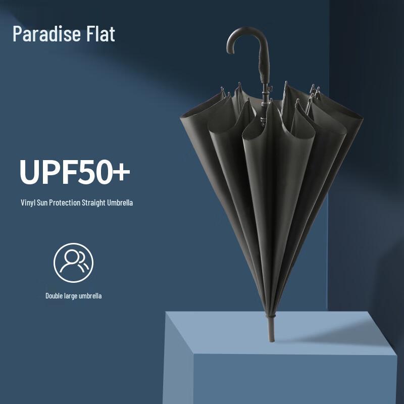 TTT Сверхбольшой зонт-трость с изогнутой ручкой