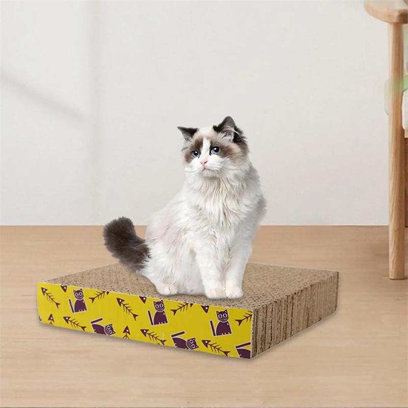 M-Shape Pet Cat Scratching Board Corrugated Cardboard Pad Grinding Nails Interactive Protecting Furniture Cats Scratcher Toy