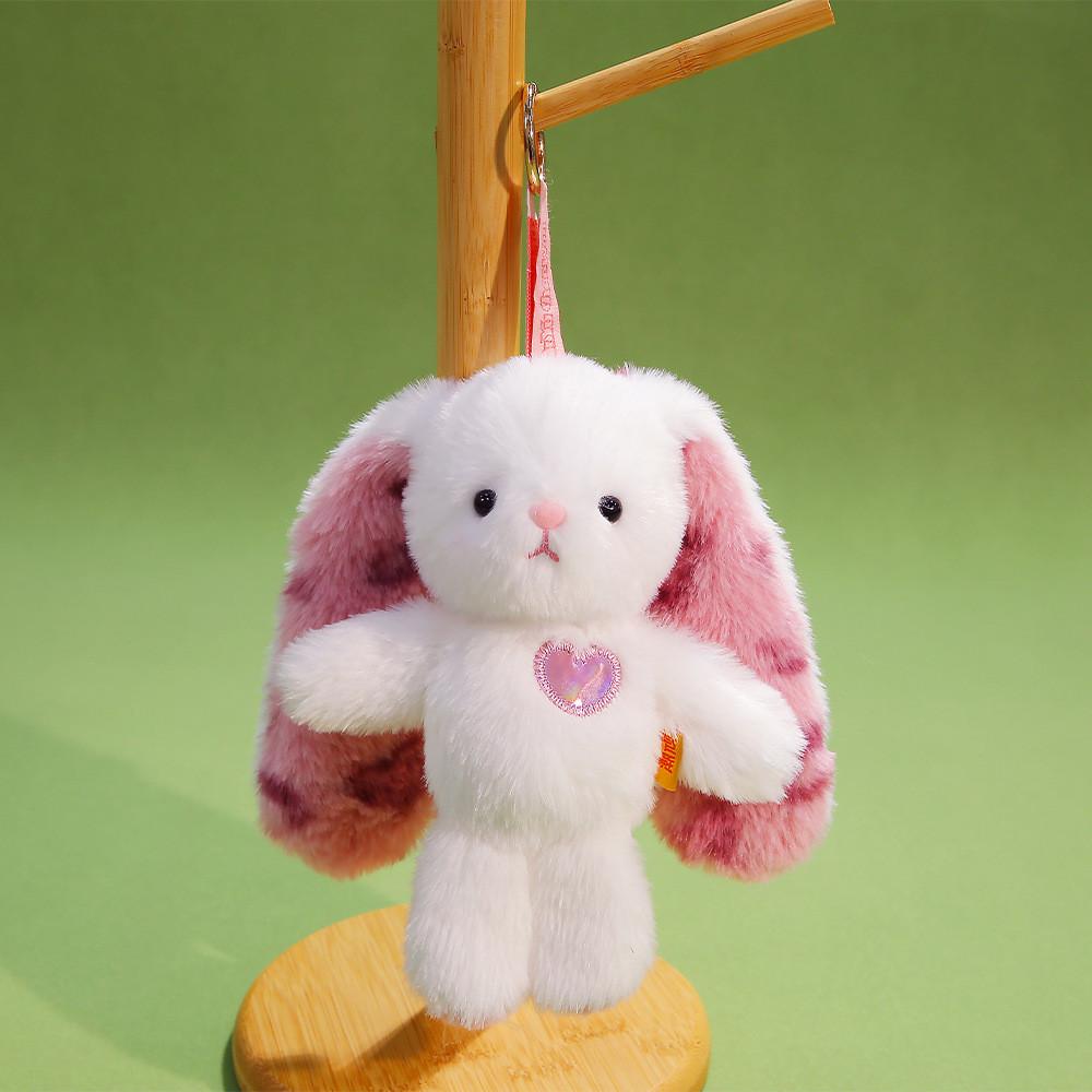 Chaveiro de Animal de Pelúcia Curta Com Coelho e Porco Fofos em Pé Para Presentes e Decoração