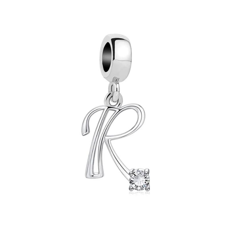 Fine 26 A-Z Lucky Letters Pendant Charm Beads Fit Original Bracelets Necklace Accessories Diy Women Jewelry Gifts