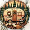 Vintage Tin Metal Wall Art Sign Decorative Plaque 20x20cm