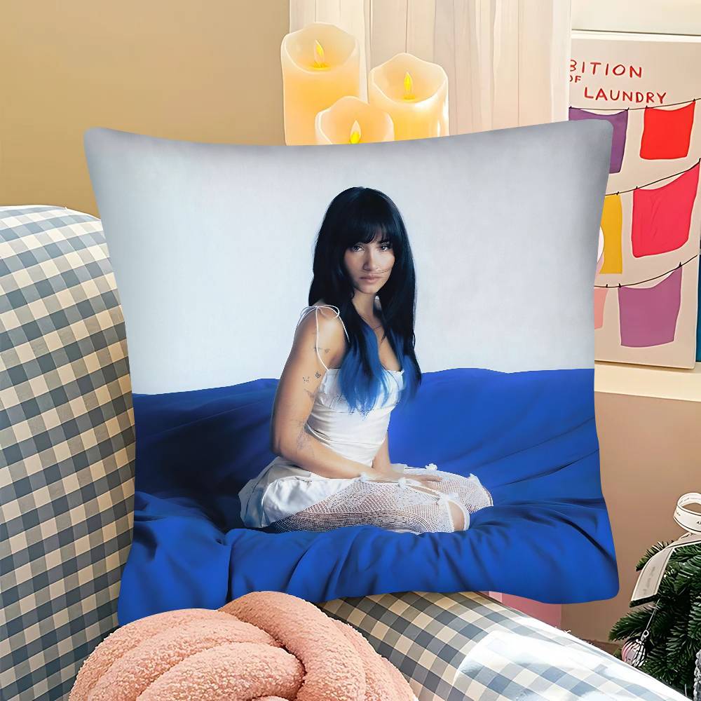 Pc AAitana Blaues Zimmer Kissenbezug Mode Quadratischer Kissenbezug Schlafzimmer Sofa Zimmer Ins Dekoration Freizeit