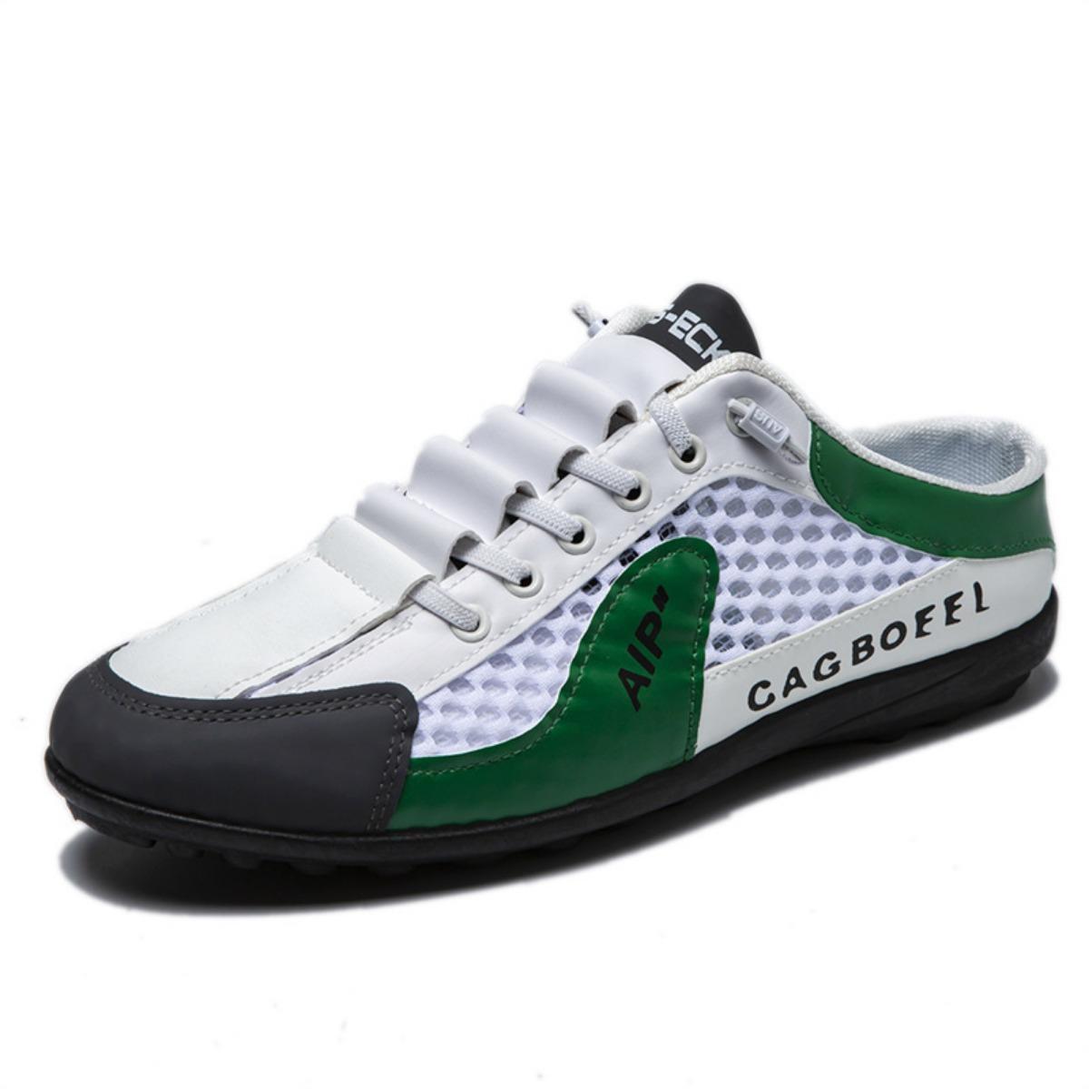 Мужская обувь Soybean Shoes Новые дышащие тапочки Baotou стремена Повседневная ленивая обувь для подростков снаружи полуприцепа для латекса Мужская обувь 39 1547₽