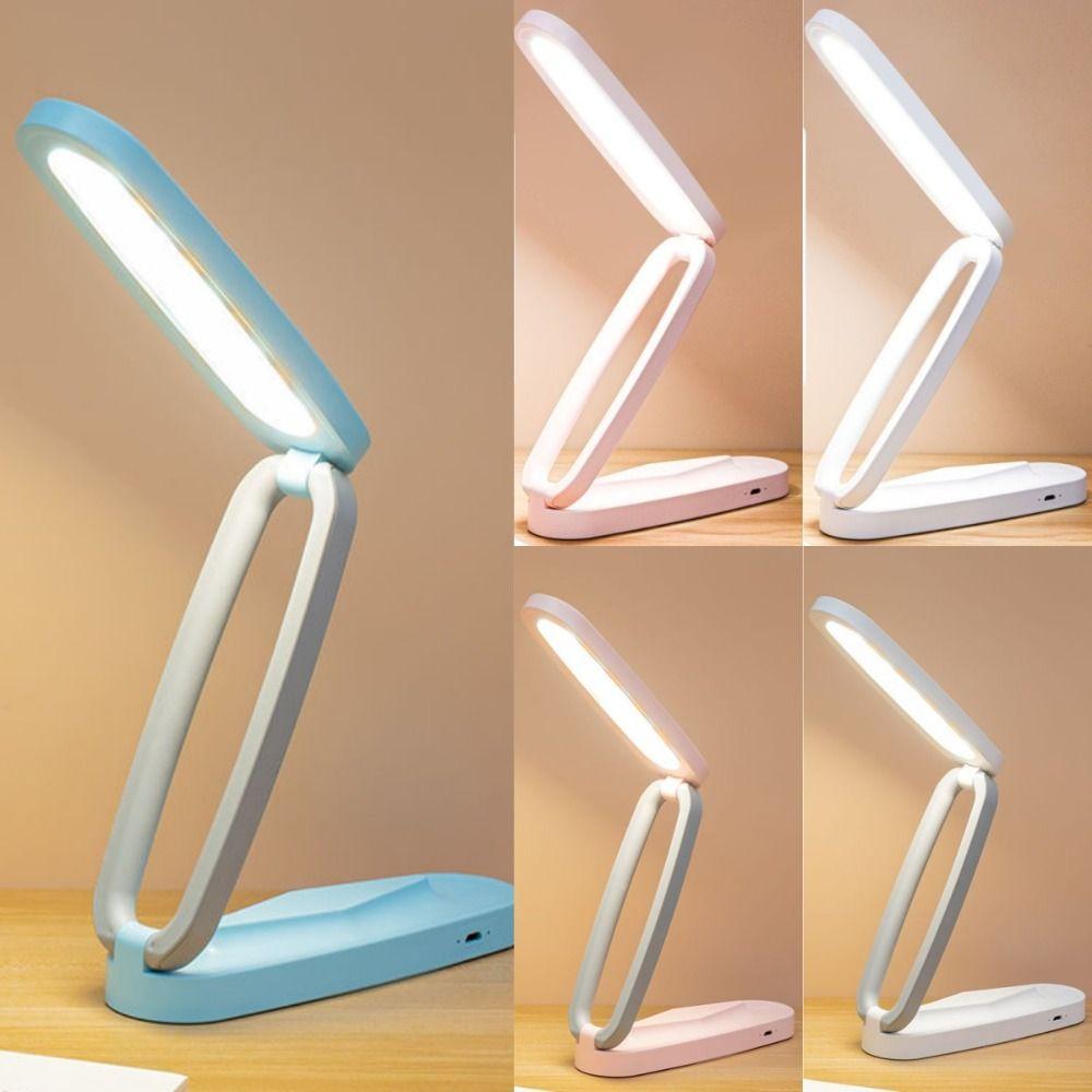 Portable Three-Fold Night Light Eye Protection Touch Control Desk Lamp Students