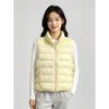 Womens Short Puffer Vest With Stand Collar 50% White Duck Down 9 Colors Loose Fit Fall Winter Outerwear