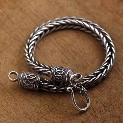 Braided Stainless Steel Bracelet for Men Fashion Armband Biker Riding Rock Party Jewelry Nordic Style