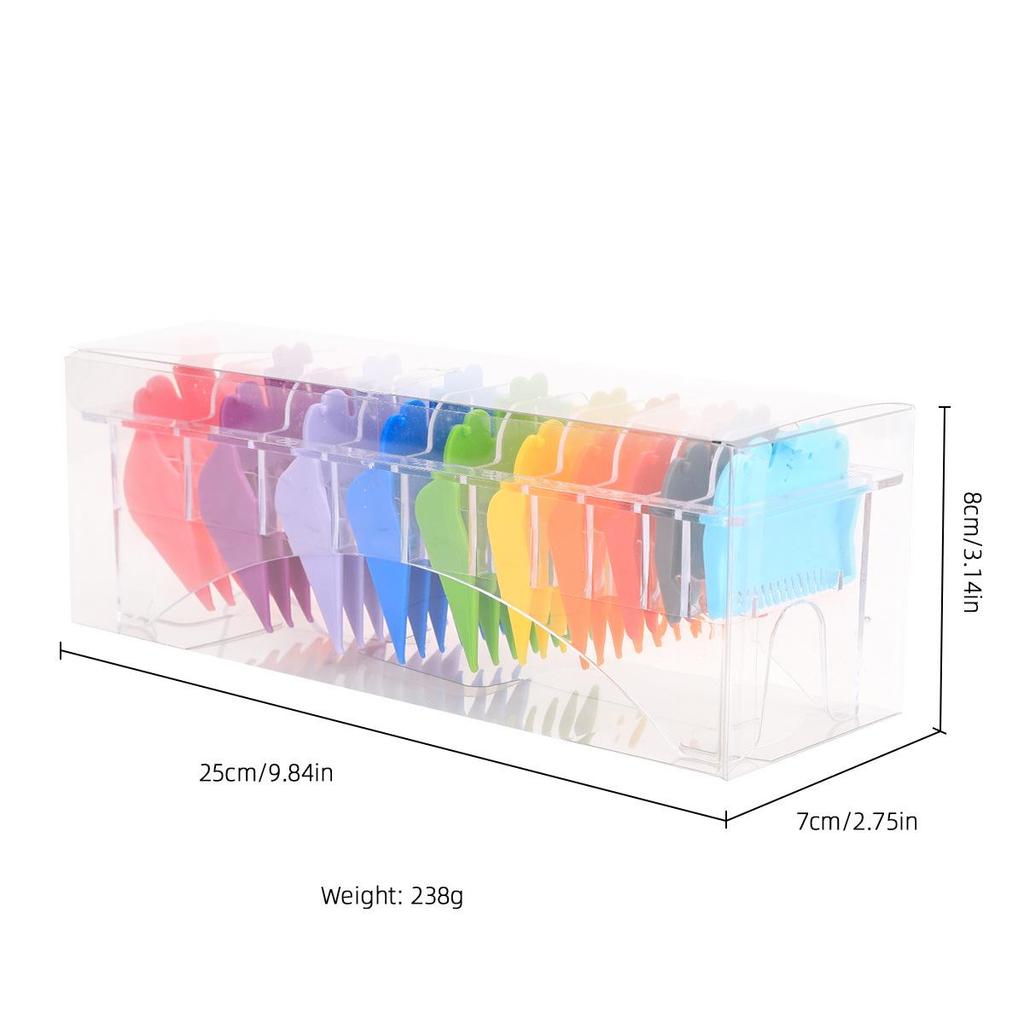 10-Piece Electric Clipper Guide Tool Set for Hairdressing and Barbering