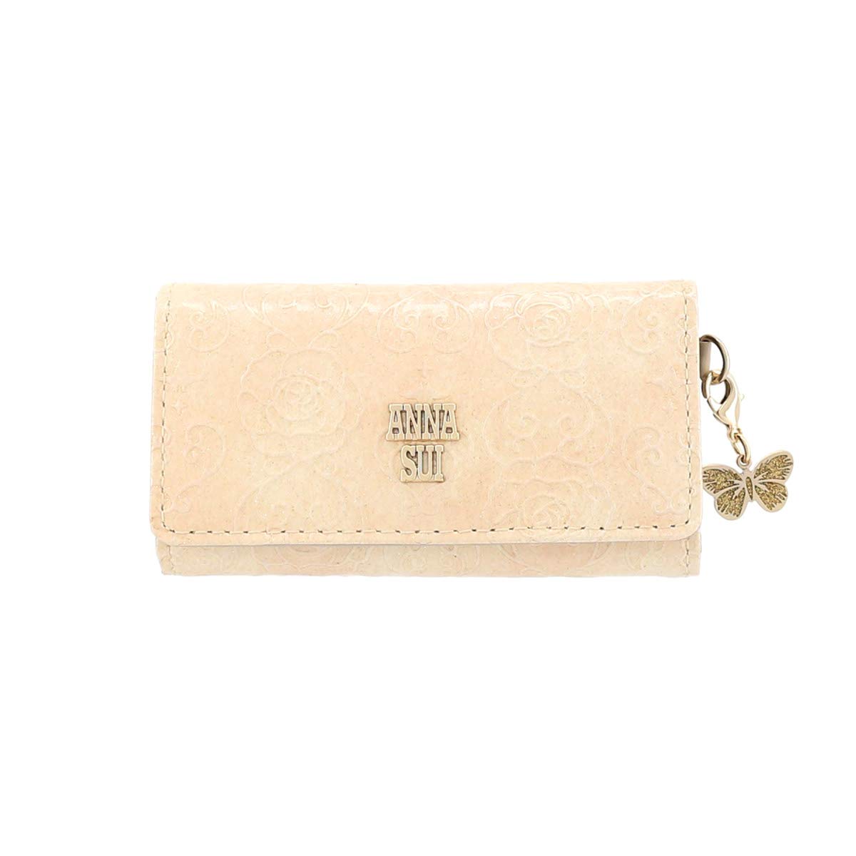 

Key Case 311637 Rose Heart ANNASUI Beige [Anna Sui] [40]