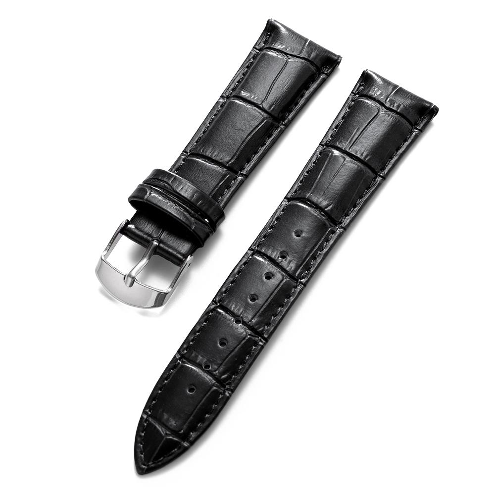 12/14/16/18/20/22/24mm Genuine Leather Watchbands Men Women Watch Band Strap Steel Pin Buckle High Quality Wrist Belt Bracelet