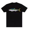 New Summer Marine Fish Handpainted Salmon Sea Fish Fishing Beach Fishing Pure Cotton Printed Loose Shortsleeved Tshirt