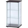 Fuji Boeki Collection Case, Figure Case, 3 Tiers, 42.5cm Wide X 36.5cm Deep X 86cm High, Brown, Tempered Glass, Full Glass, Assembly Required, 96049