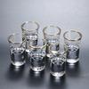 6pcs Glass Mini Capacity Golden Edge Shot Glass Cups Wine Glass Set Wine Cup Creative Gifts Transparent Drinkware Wine Dispenser