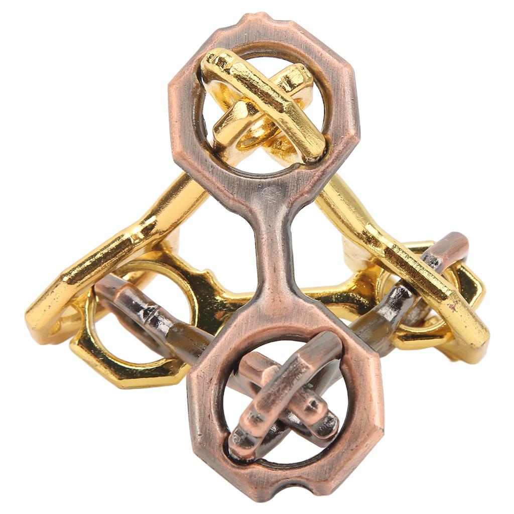 Tetrametric Brainteaser Toy 3D Unlock Metal Alloy Puzzles Brain Games Toy for Adults Children