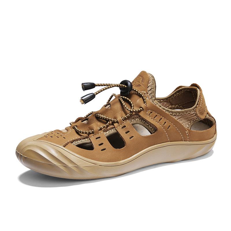 

Летняя новая обувь для отдыха на открытом воздухе, универсальные сандалии для вождения на открытом воздухе с полым дном и закрытым носком 44