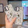 Foreign Trade Explosion Isn't Simple Flower iPhone14 Two-color Tpu Transparent Case Apple 17 Flower Mobile Phone Case 16