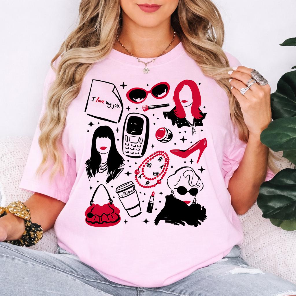 2026 Film Il Diavolo Veste alla Moda 2 Boss Lady grafica Maglietta Unisex Cotone Manica Corta Y2k Oversize Donna Top Popolari