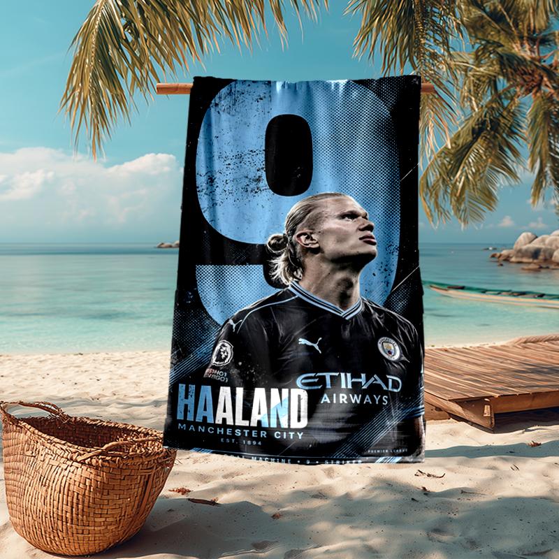 Ultra-Soft Beach Towel with Manchester City Theme,Ideal for Pool - Camping, Diving - Perfect Travel Essential, Vibrant Beach Towel.