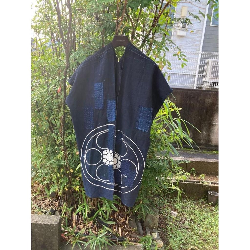 Used C5 Boro Haori Indigo Dyeing Tsutsugaki Patchwork Sashiko Noragi Old Cloth Remake