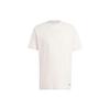 adidas T Shirts Unisex White Crew Neck Moderate Straight Fit IS7493