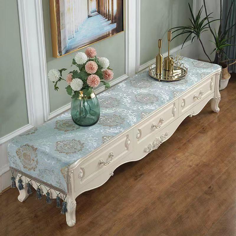 European Table Runner Luxury Silk Jacquard Table Runners Decorative Bed Runner Classic Table Flag Living Room Hotel