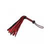 Rimba Bondage Play Braided Whip | Flogger - Red/black