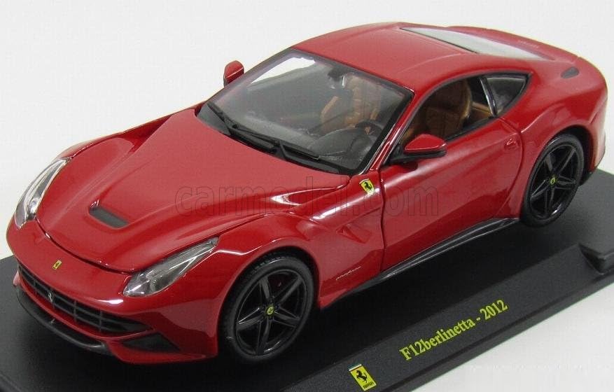 Ferrari Berlinetta F12 Scale Diecast Model BERLINETTA 2012 with Case 1/24 Car, (red)