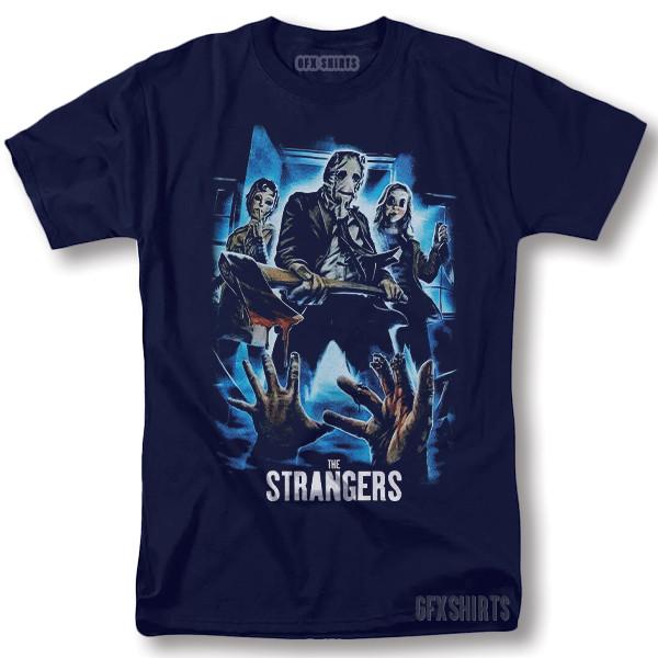 The Strangers Shirt Horror Movie Promo Poster Vintage Graphic Design T-Shirt