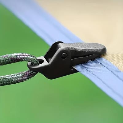 10/20pcs Windproof Tent Canopy Clip Set, Durable PC Material, Camping Tent Tarp Clamp Gripper for Securing Tarps and Shelters