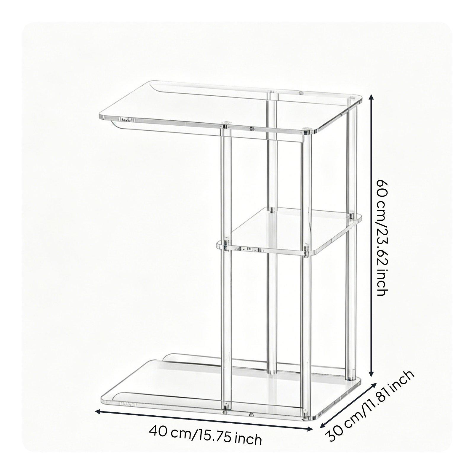 3 tiered Acrylic Side Table Colorful
