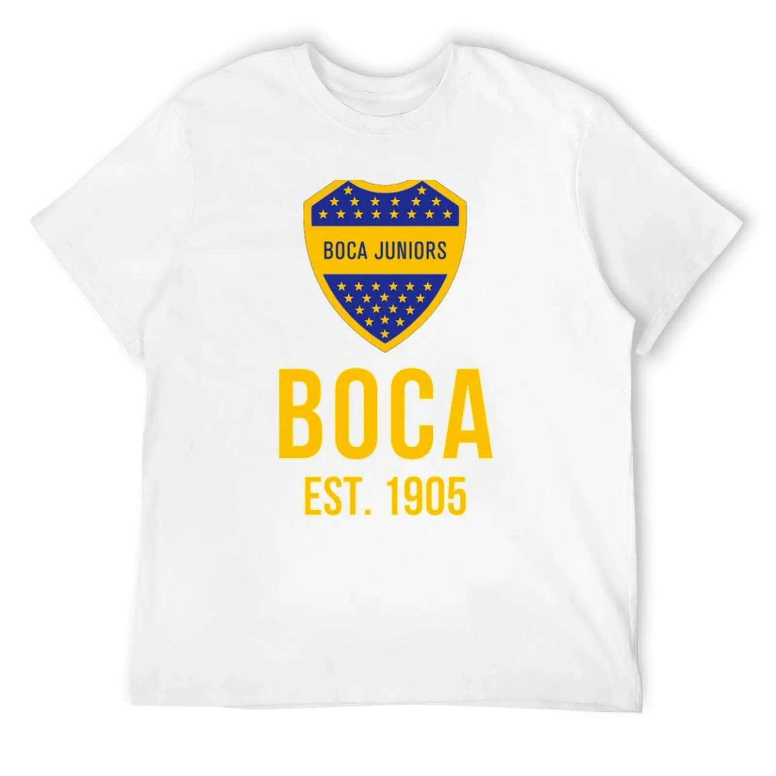 Футболка Boca Juniors Летний топ Винтажные футболки Мешковатые футболки Синий архив Мужские винтажные футболки S белый 1649₽