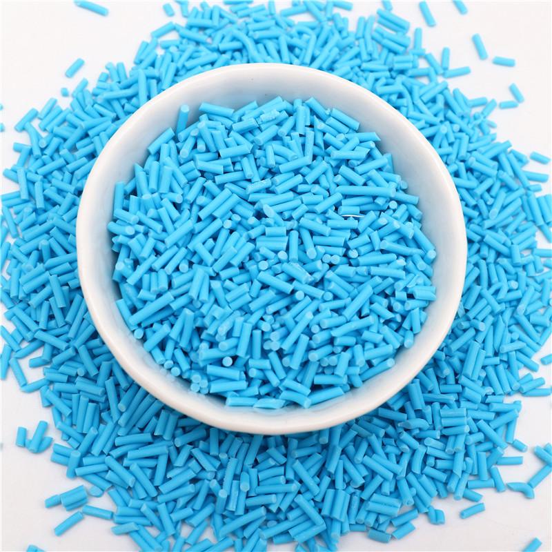 50g/lot Mix Colourful Cylindrical Strip Candy Polymer Clay Slices Sprinkles for DIY Nail Arts Kids  And Slime Filling