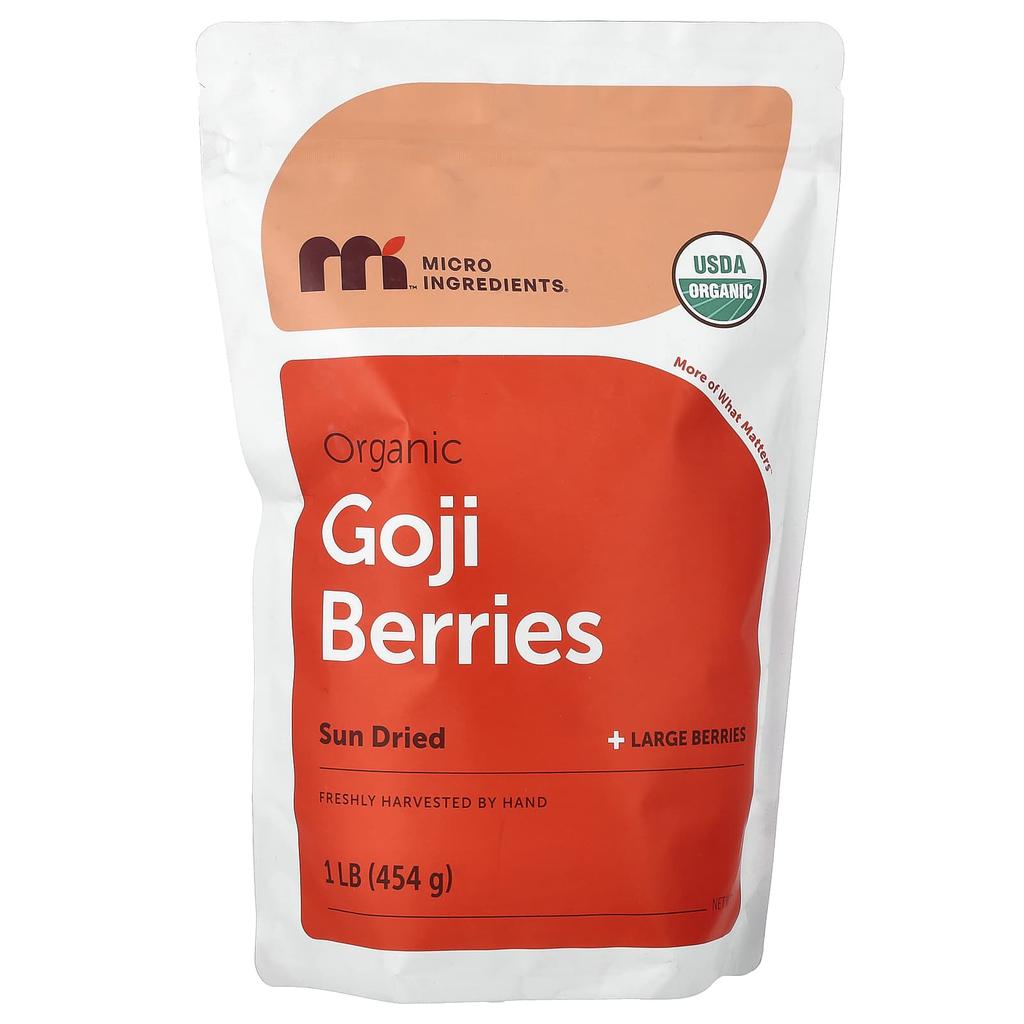 Micro Ingredients, Organic Goji Berry, , 454g(1lb)