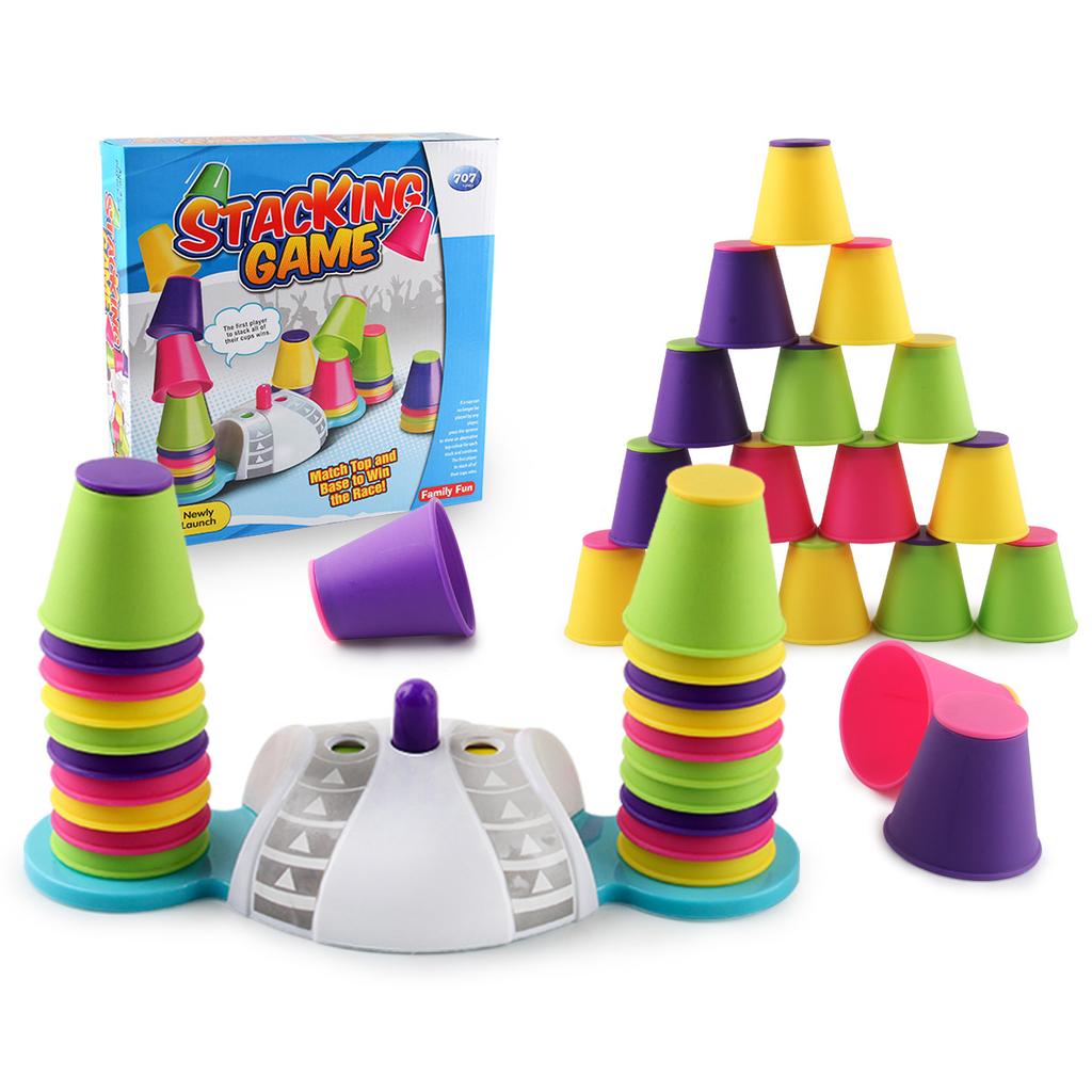 Cup Stacking Hand Speed Competitive Competition Training Intellectual Development Early Education Educational Toy Board Games Parent-Child Interaction