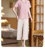 Contemporary Chinese Summer Top for Mothers - Fashionable National Style Attire for Middle-Aged and Elderly Women