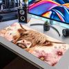 Large Extended Highland Cow Floral Mouse Pad Thick Non‑Slip Rubber Mat For Precise Mouse Control Gaming Laptop Computer Desktop