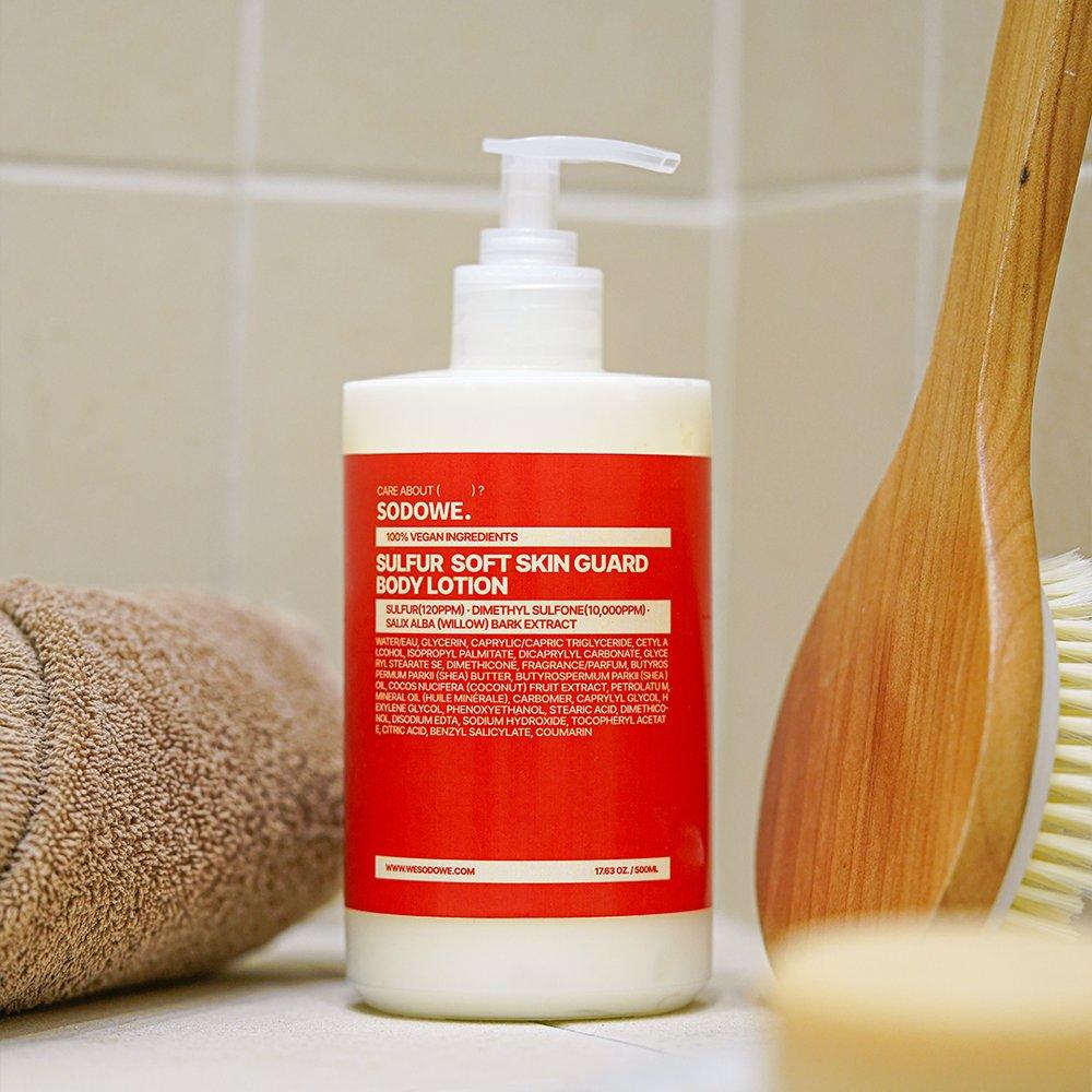 sodowe sulfur oil pulling soft skin guard body lotion 500ml