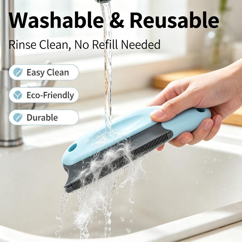 Pet Hair Cleaning Brush Dog Cat Hair Remover Detailer for Cars Furniture Carpets Clothes Pet Beds Chairs - Efficient Hair Remova