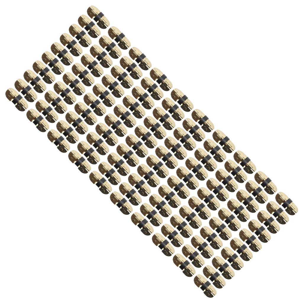100 Pcs Spring Hinge Sturdy Iron Self Closing Spring Loaded Hinge for Glasses Case Jewelry Box