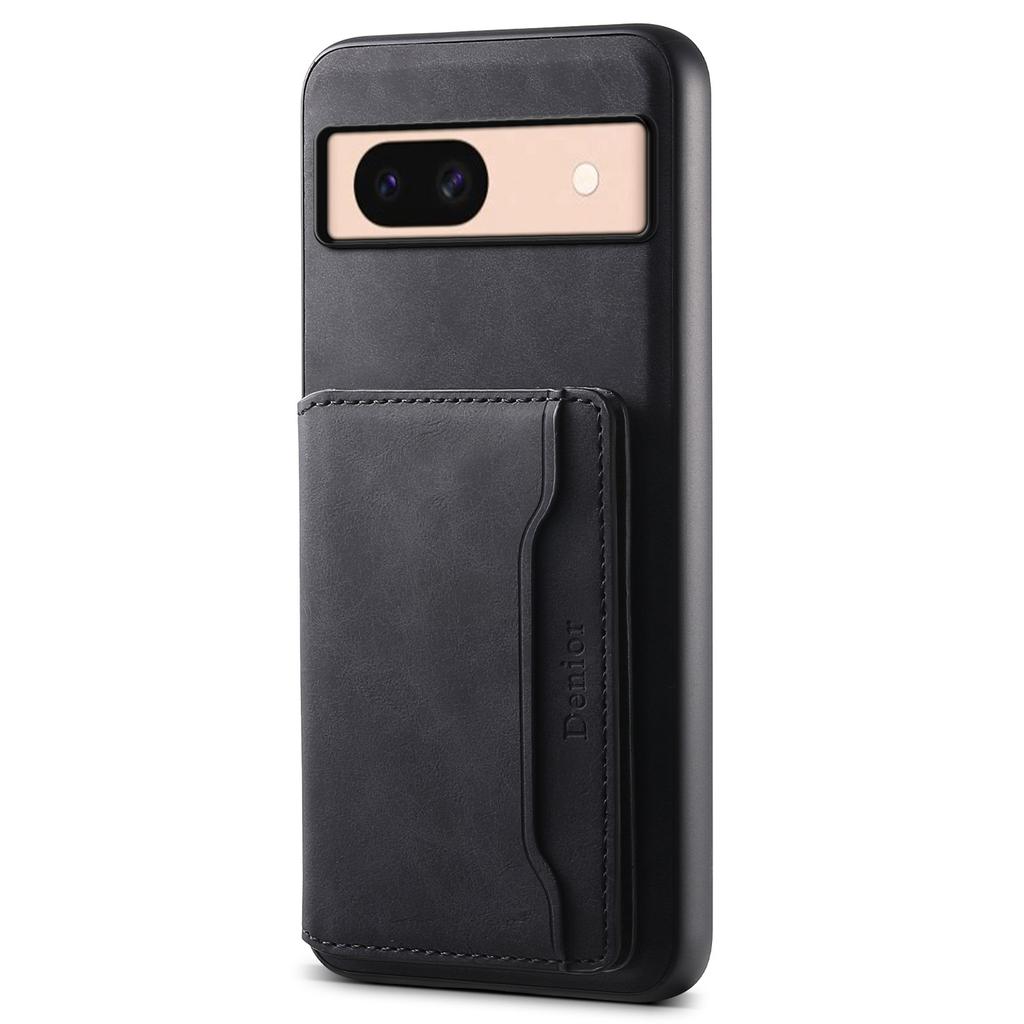 DENIOR D13 For Google Pixel 8a Case 2 In 1 Detachable Leather Phone Back Cover