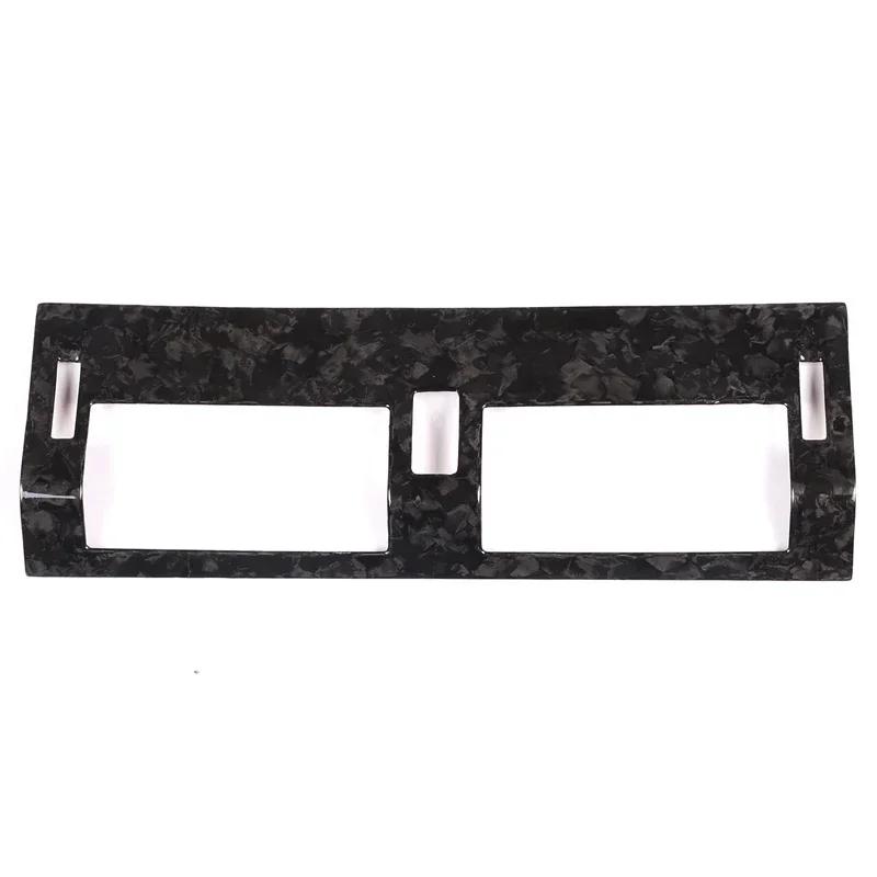 For Land Rover Defender 90 110 130 2020-2025 Real Carbon Fiber Car Central Air Vent Frame Cover Trim Interior Car Accessories FG2