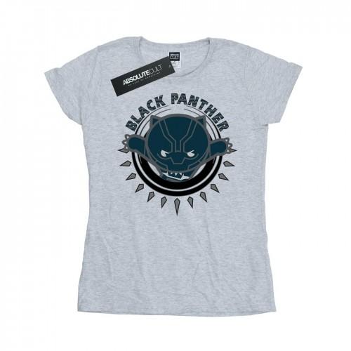 

Marvel Womens/Ladies Kawaii Black Panther Pounce Cotton T-Shirt XXL білий