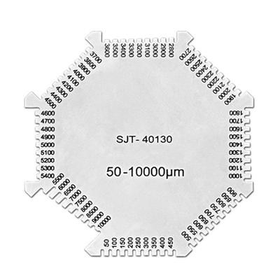 Stainless Steel Wet Film Comb Wet Film Comb Gauge Thickness Gauge Octagonal Wet Film Comb 50-10000um Professional
