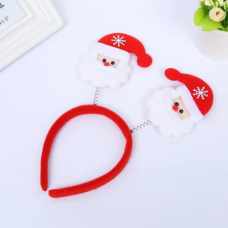 Christmas Decorations Non-Glowing Headgear Christmas Gifts Snowman Headband Head Buckle Christmas Supplies Small Gifts