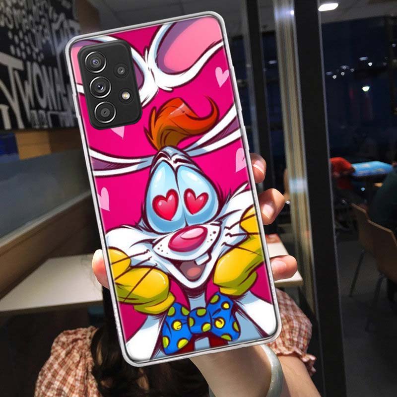 

J-Jessica R-Rabbits Phone Case for Samsung A54 A57 A37 A17 A14 A15 A12 A24 A34 A55 A35 A25 A52S A07 A05S A04S A22 A32 A72 Galaxy Samsung A02S