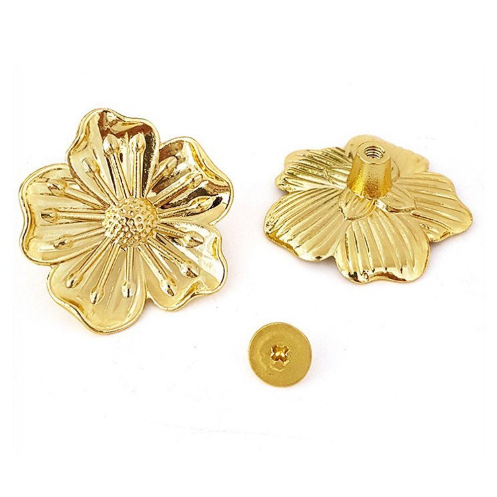 Cherry Blossom Shape Drawer Pull Handle Vintage Wardrobe Knob Ornamental Cabinet Pull  Cupboard
