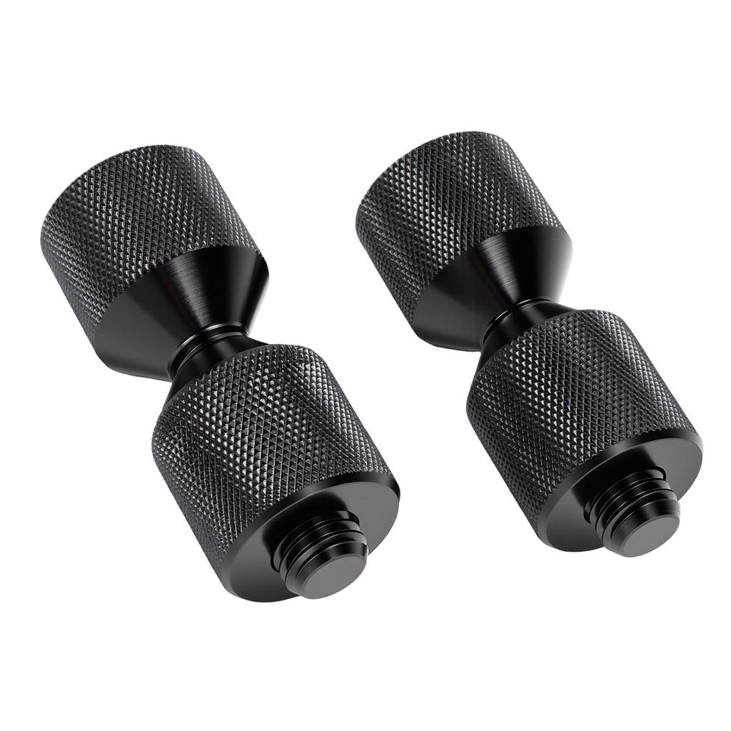 1 Pair Two Hole Flange Alignment Pins Aluminum Alloy Double Hole Flange Pins for Automotive System Mechanical Assembly